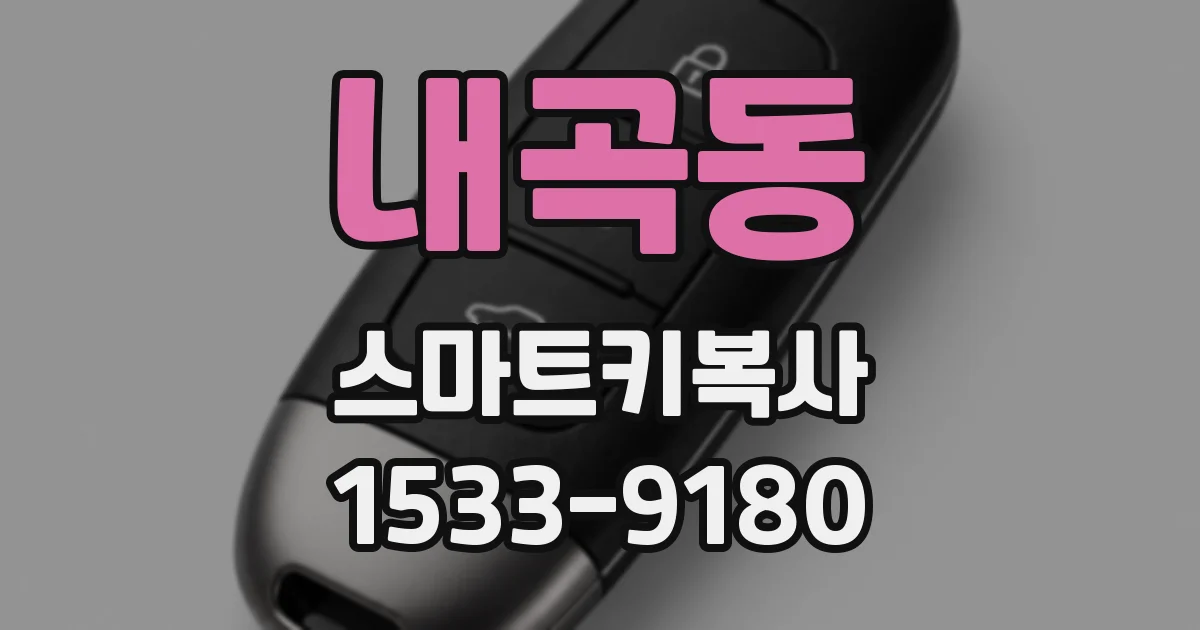 내곡동 스마트키복사