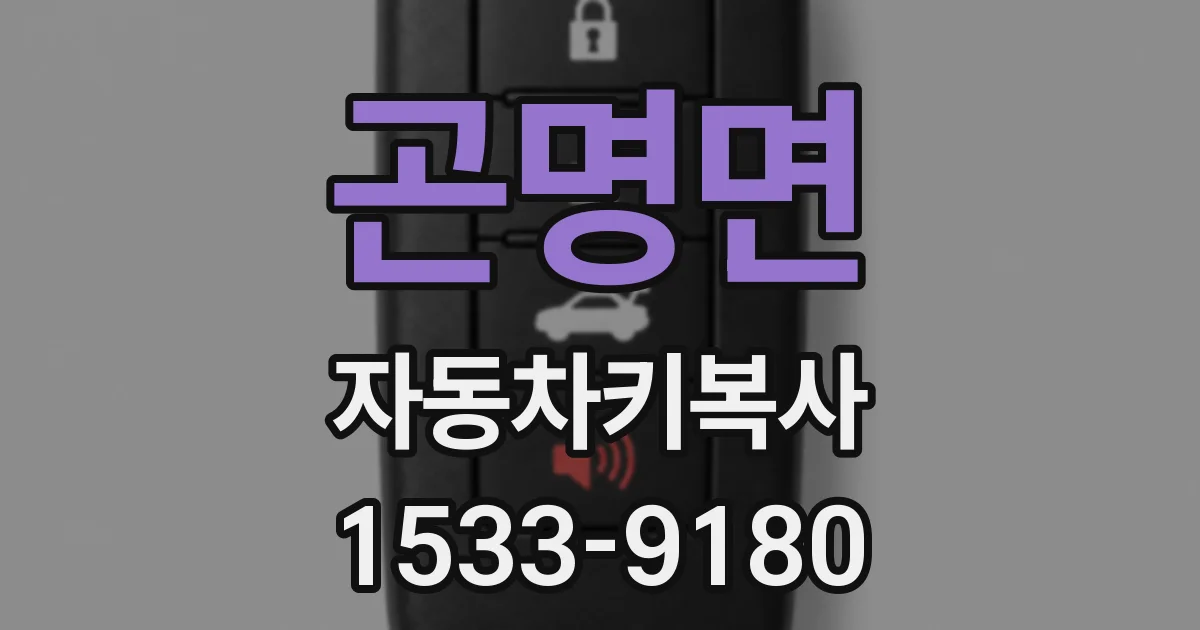 곤명면 자동차키복사