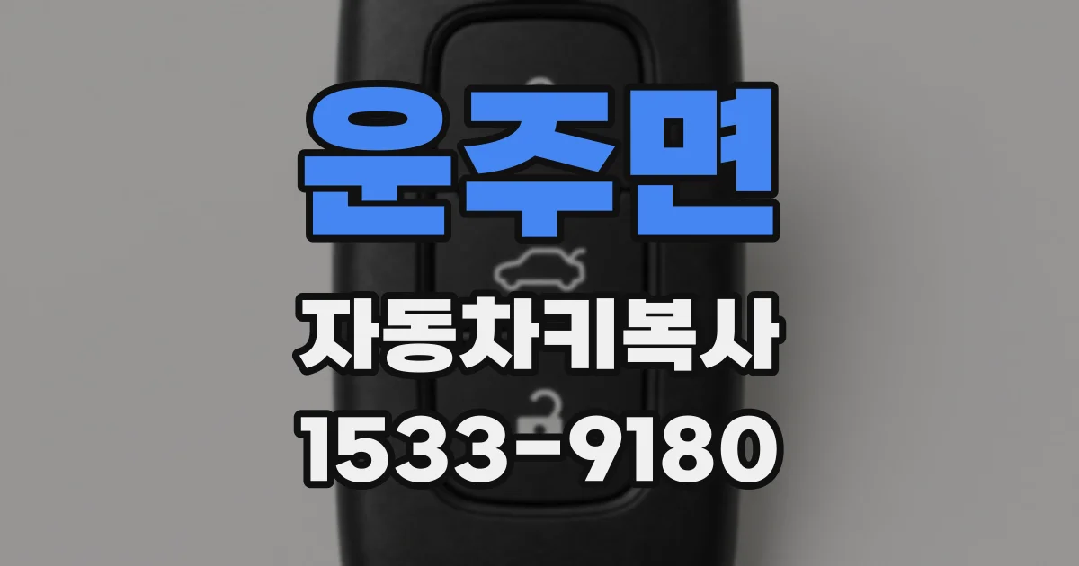 운주면 자동차키복사