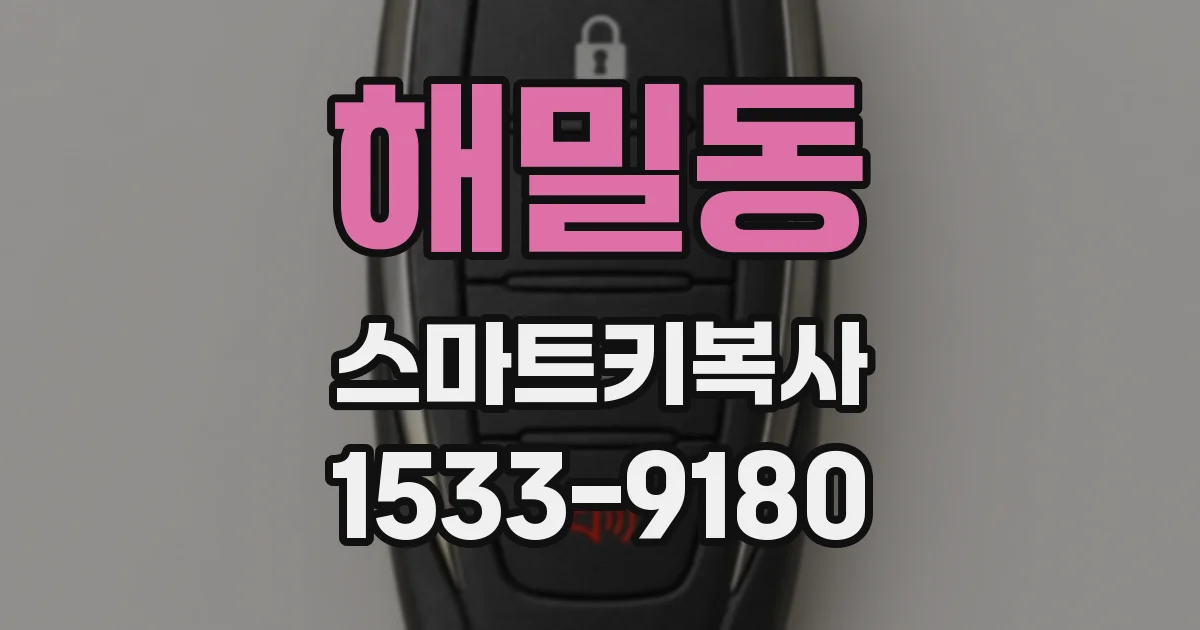 해밀동 스마트키복사