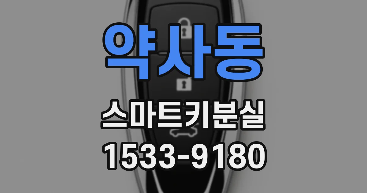 약사동 스마트키분실