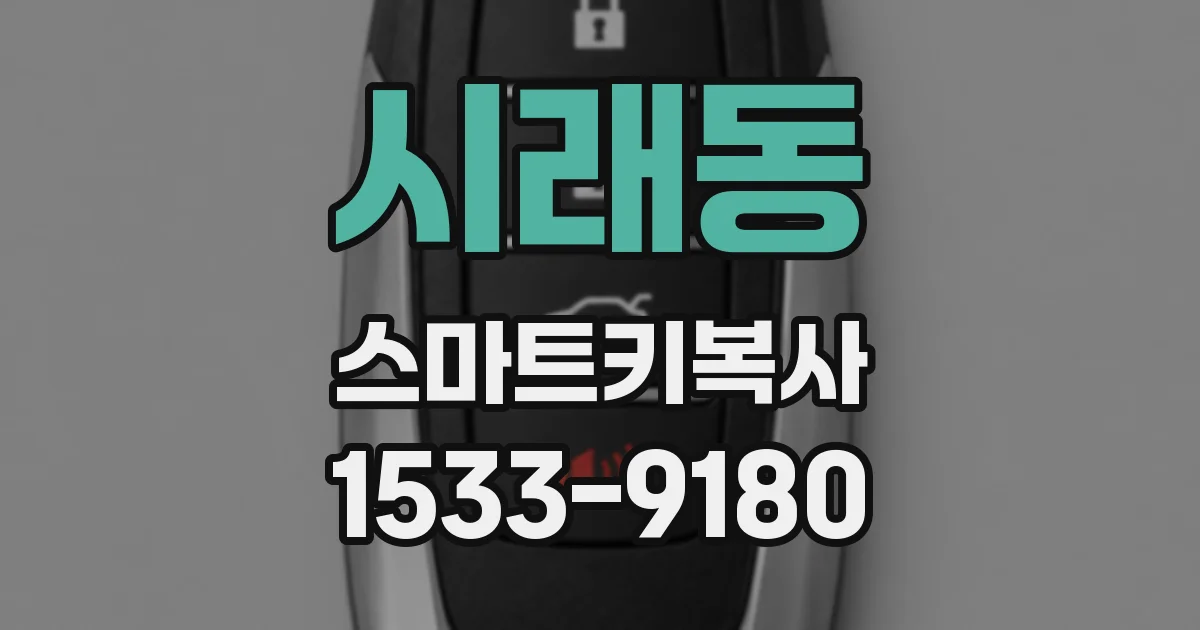 시래동 스마트키복사