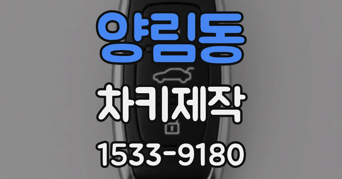 양림동 차키제작