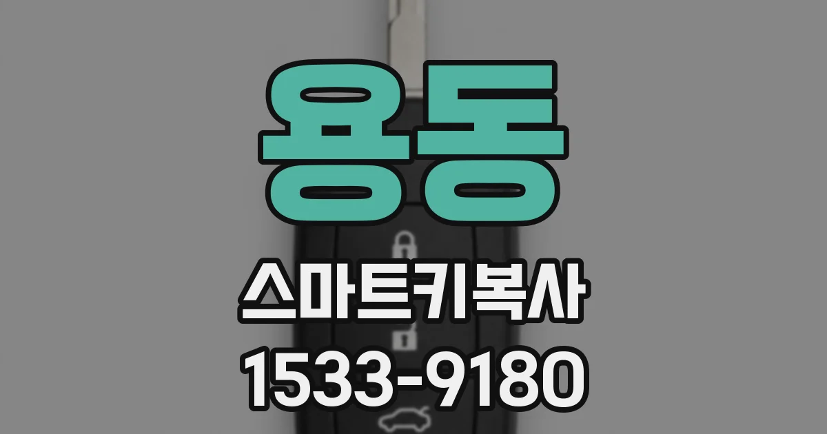 용동 스마트키복사