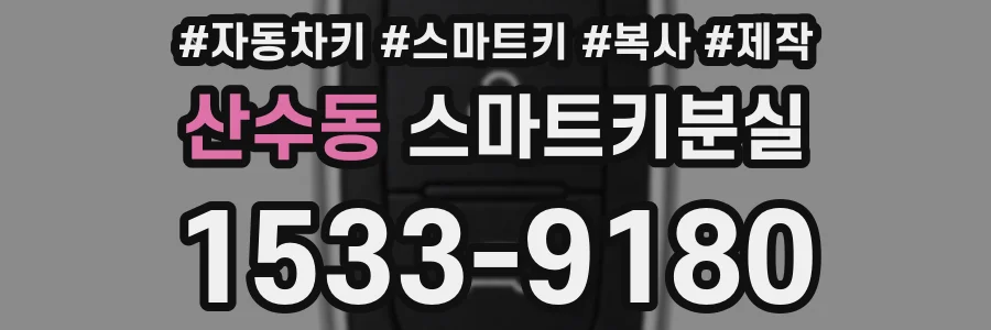 산수동 스마트키분실