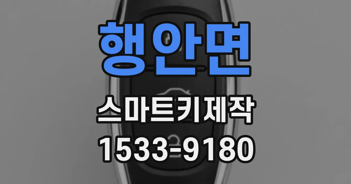 행안면 스마트키제작