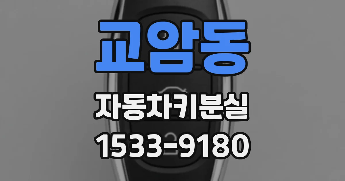 교암동 자동차키분실