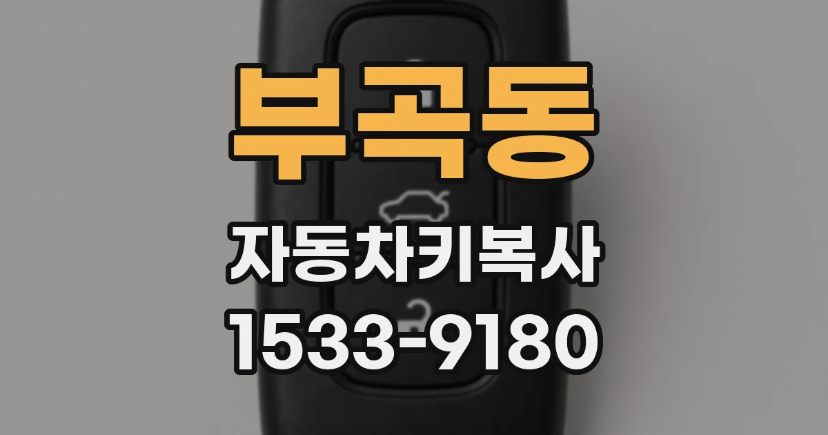 부곡동 자동차키복사