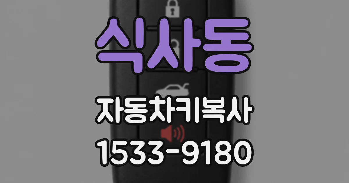 식사동 자동차키복사