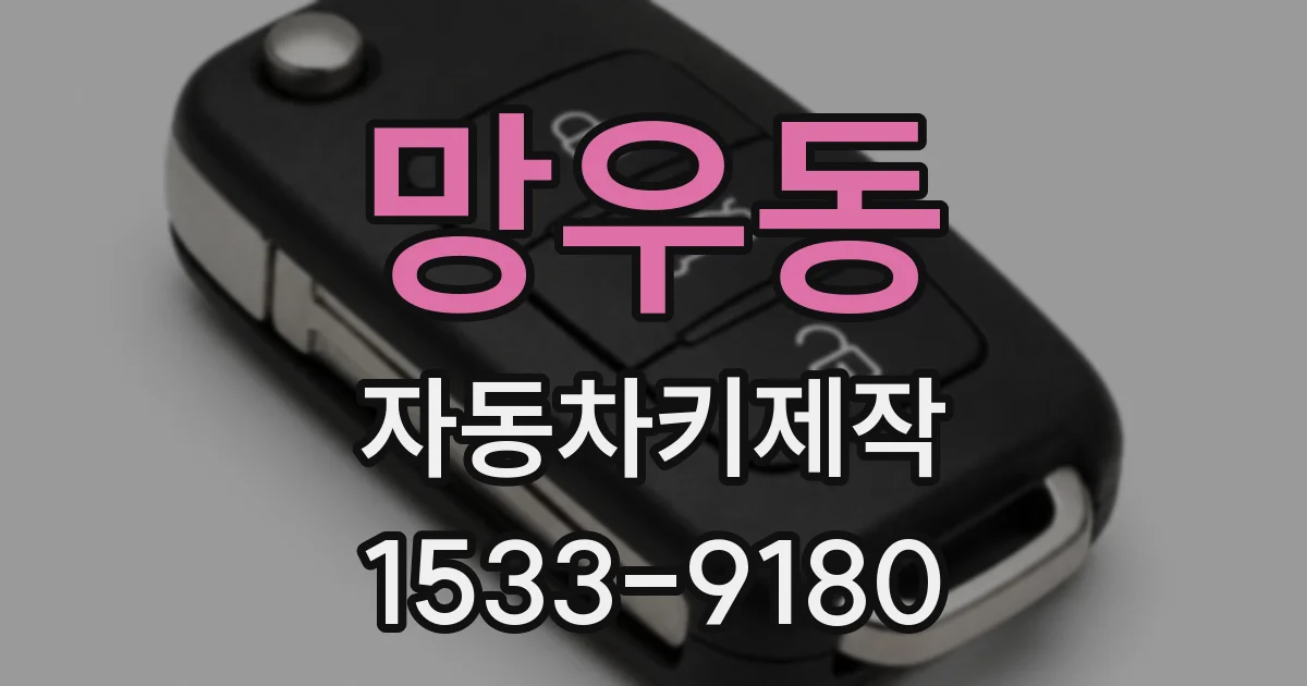 망우동 자동차키제작