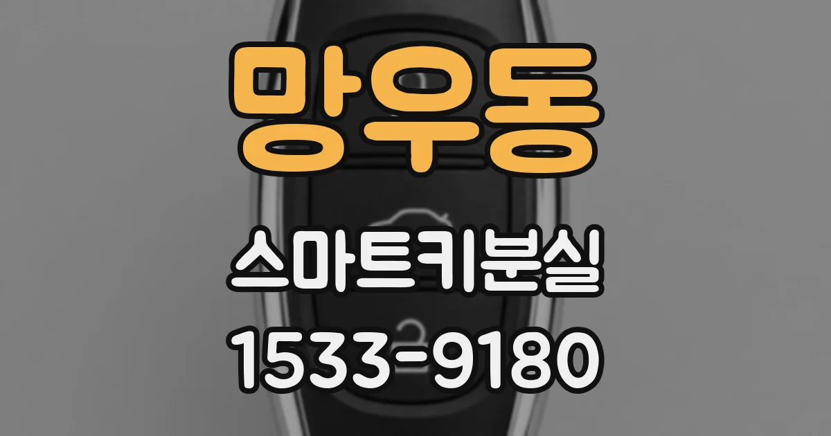 망우동 스마트키분실
