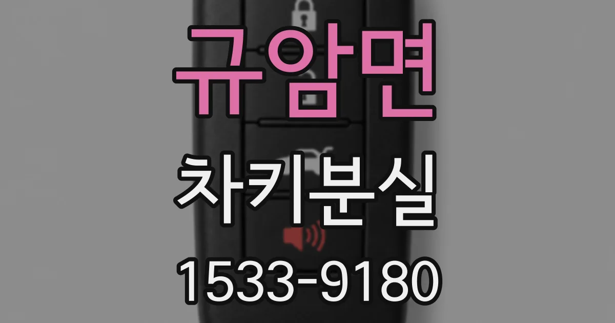 규암면 차키분실