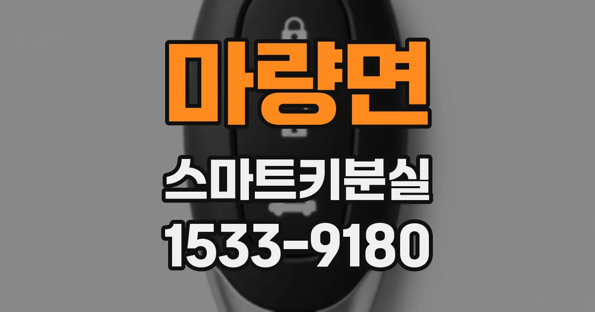 마량면 스마트키분실