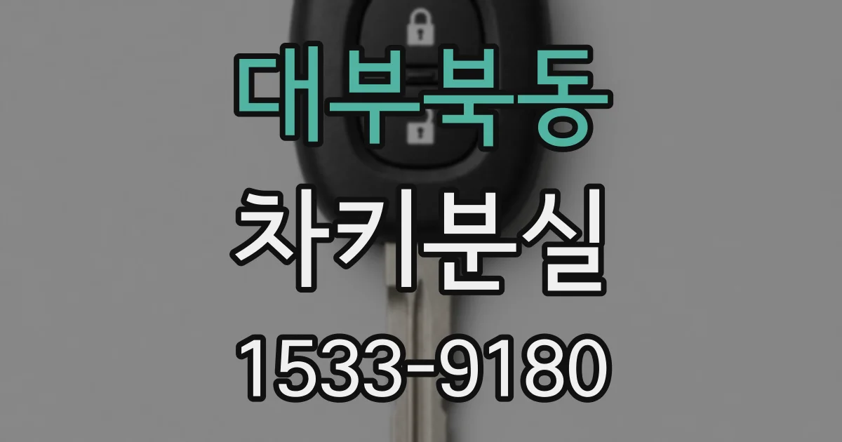 대부북동 차키분실