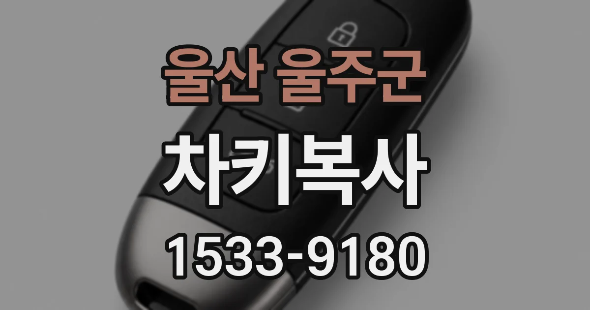 울산 울주군 차키복사