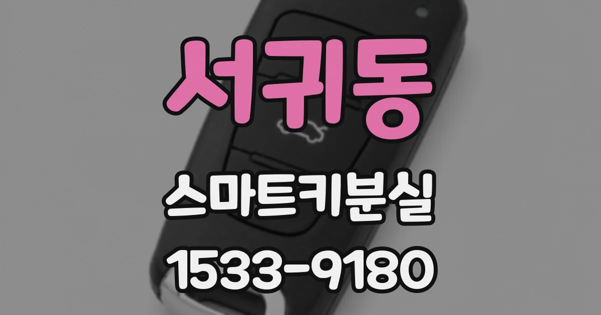 서귀동 스마트키분실