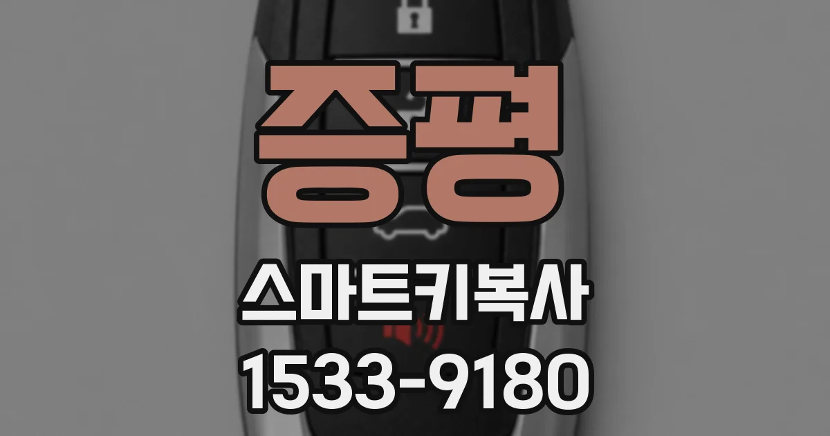 증평 스마트키복사