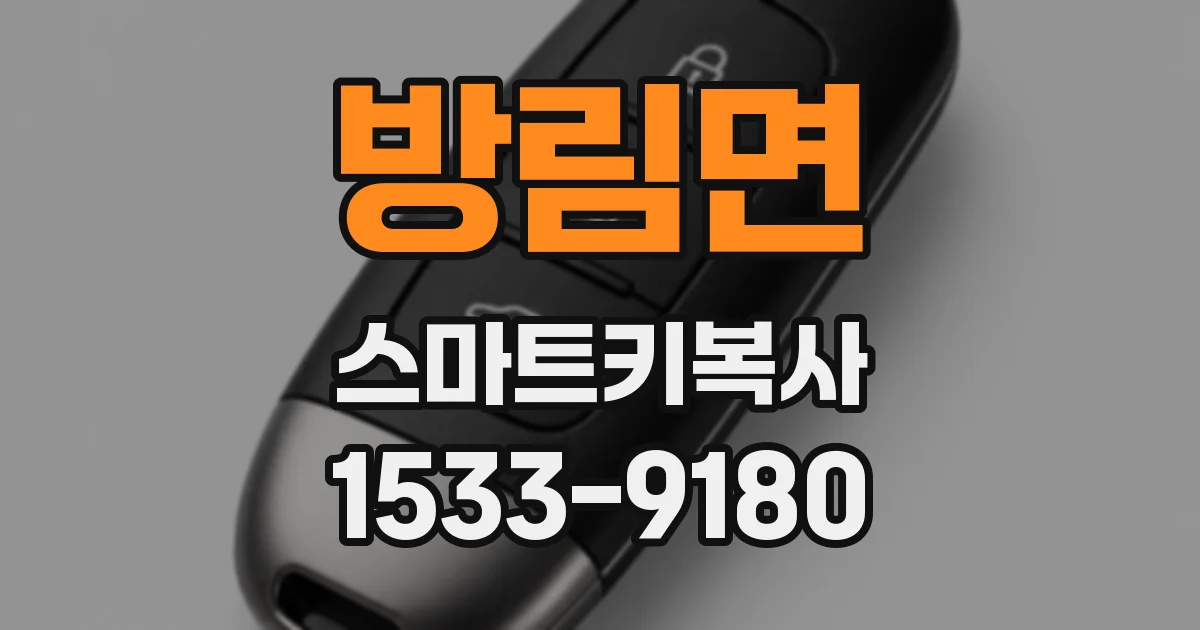 방림면 스마트키복사