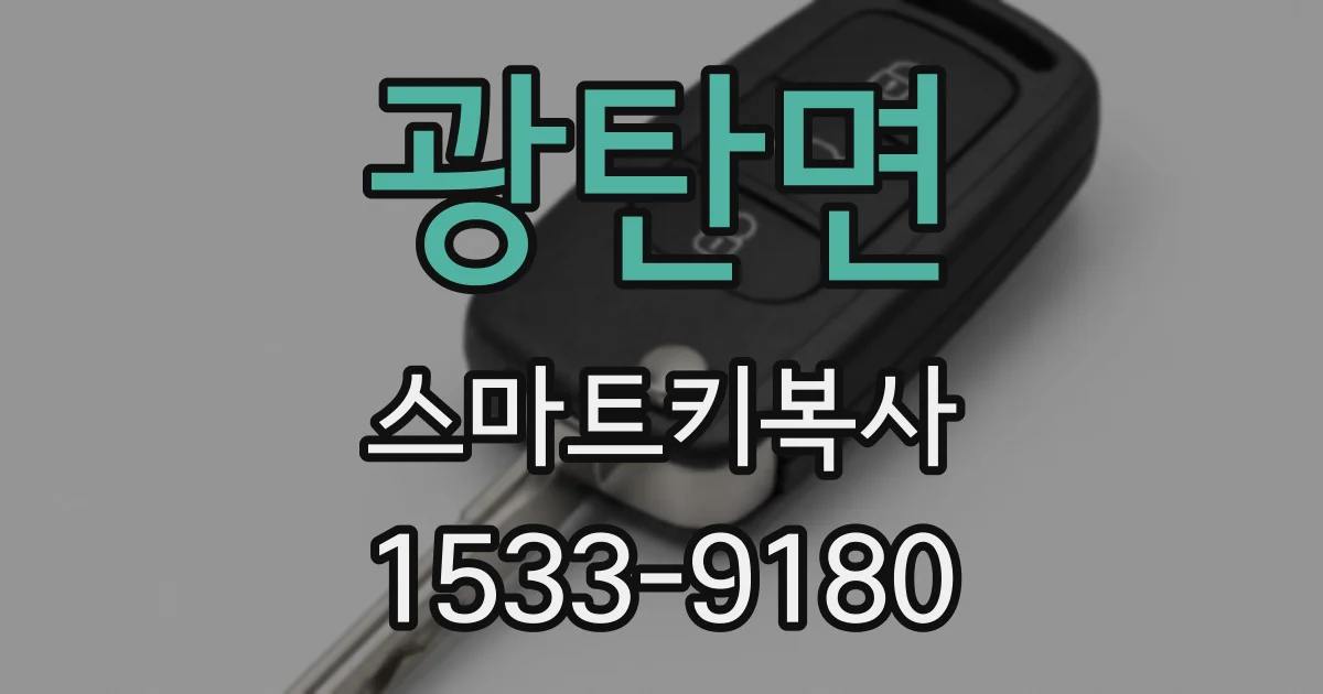 광탄면 스마트키복사