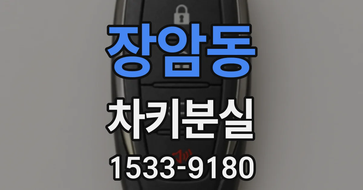 장암동 차키분실