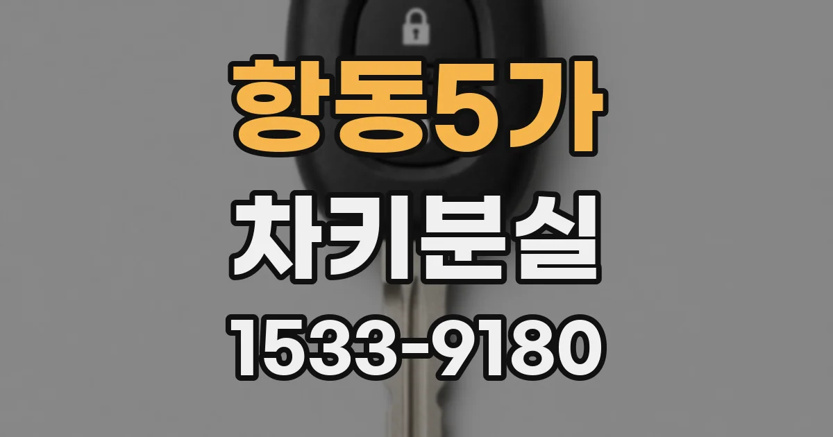 항동5가 차키분실