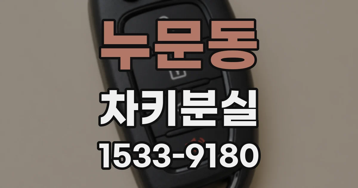 누문동 차키분실