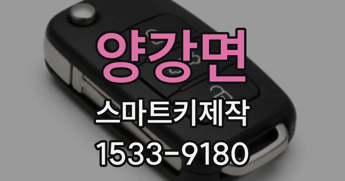 양강면 스마트키제작