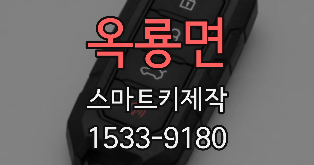 옥룡면 스마트키제작