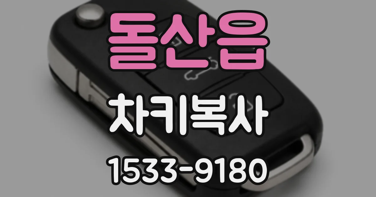 돌산읍 차키복사