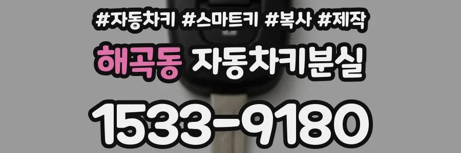 해곡동 자동차키분실