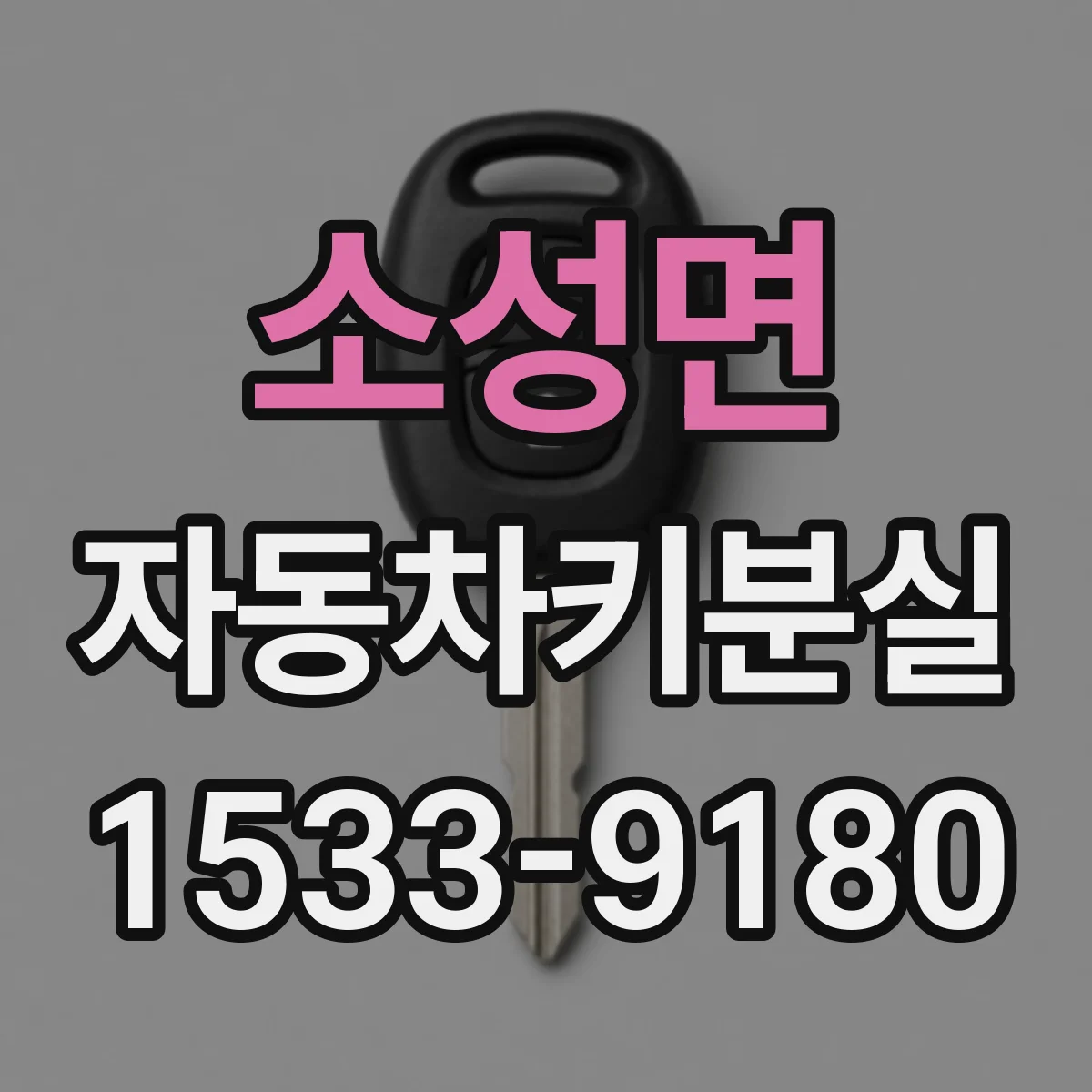 소성면 자동차키분실