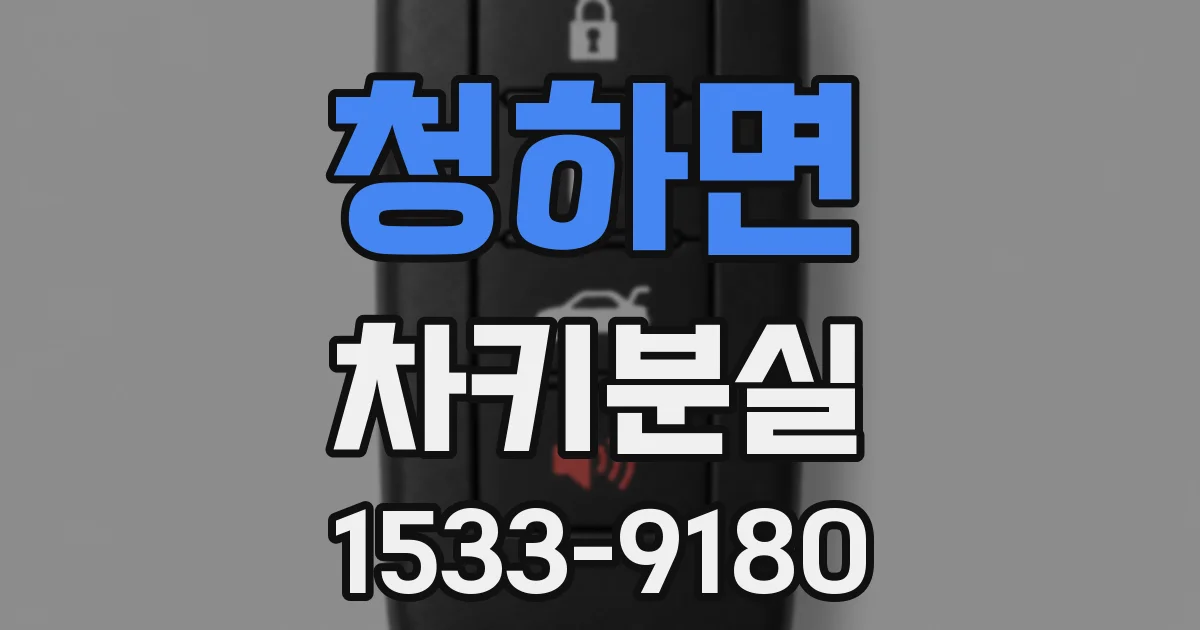 청하면 차키분실