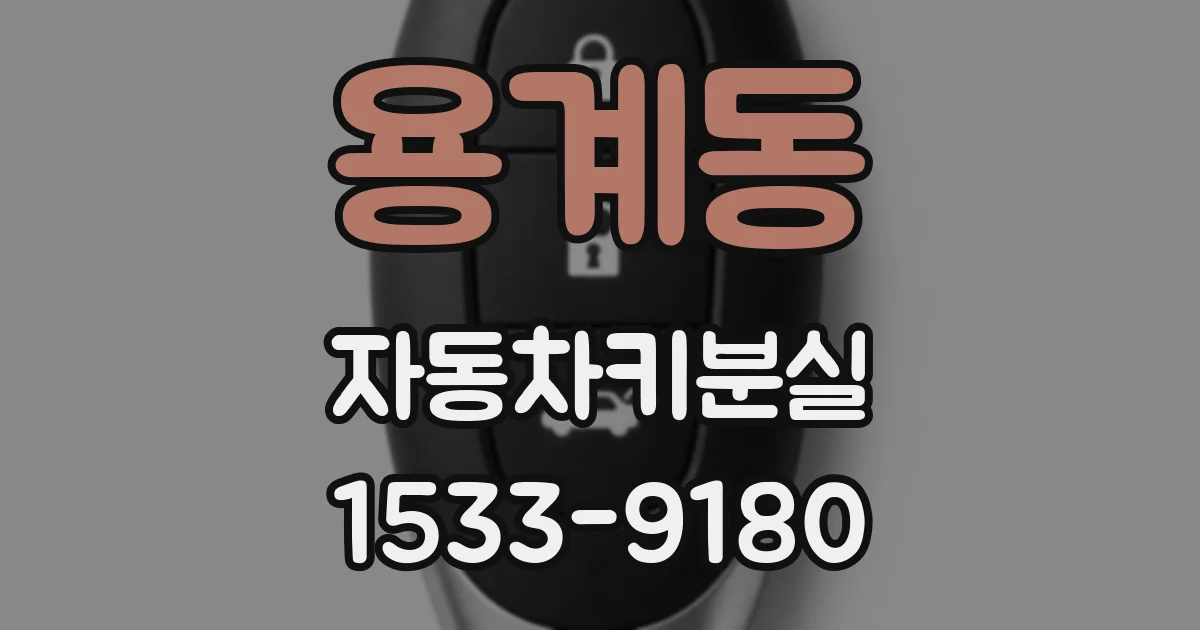용계동 자동차키분실