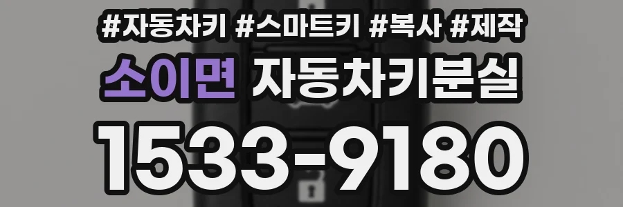 소이면 자동차키분실
