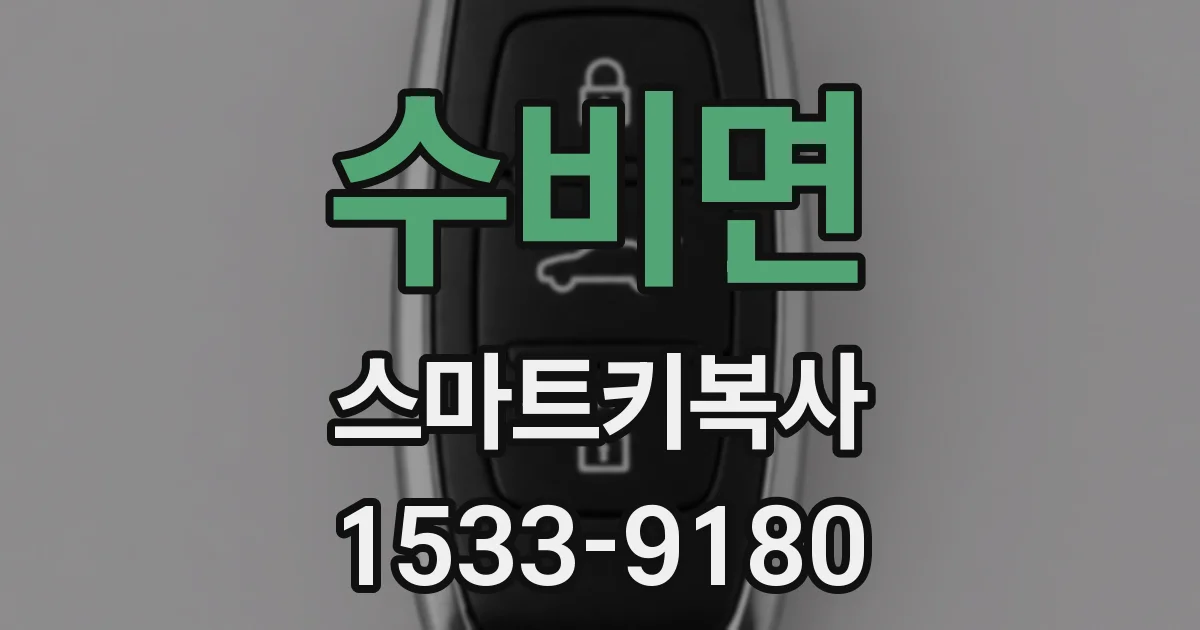 수비면 스마트키복사