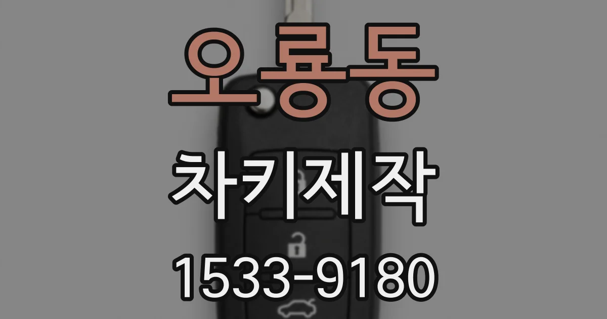 오룡동 차키제작