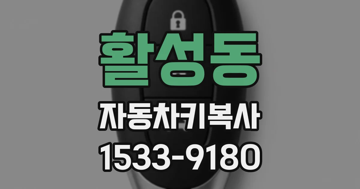 활성동 자동차키복사