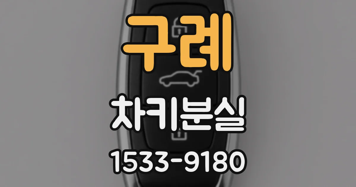 구례 차키분실