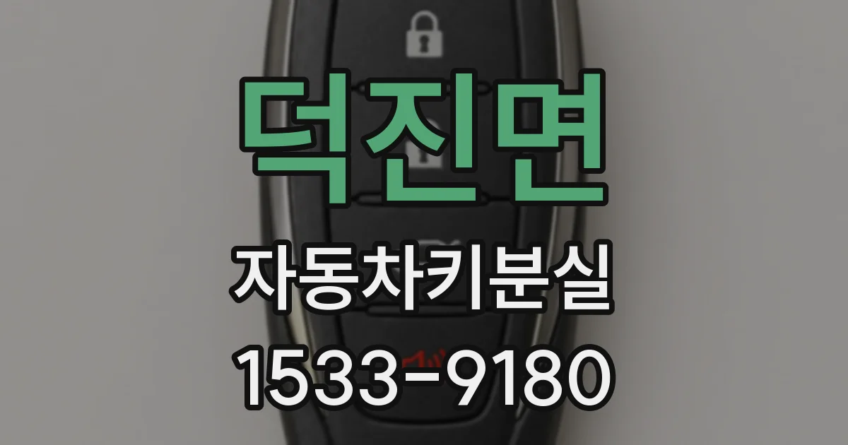 덕진면 자동차키분실
