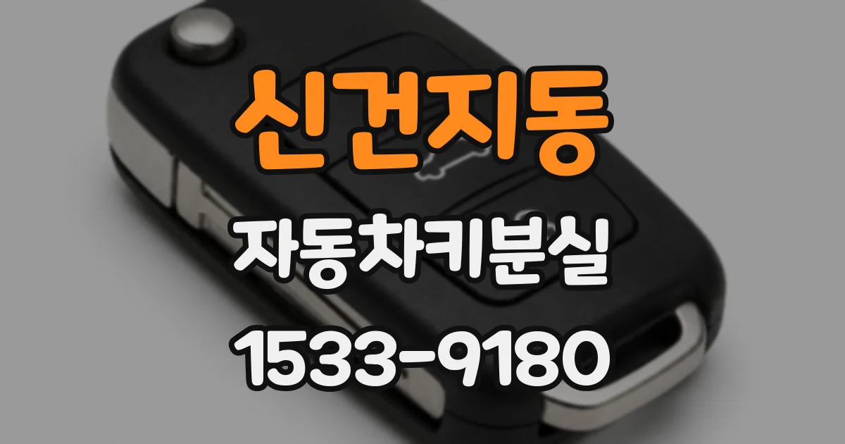 신건지동 자동차키분실