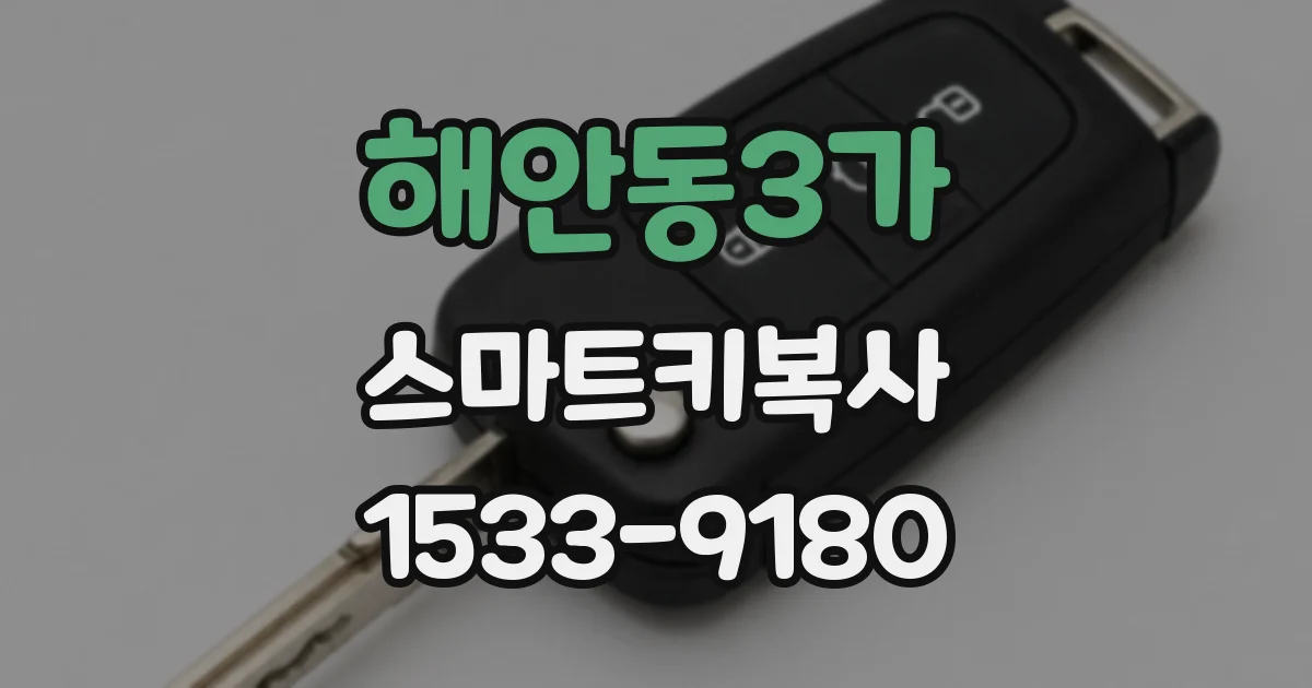 해안동3가 스마트키복사