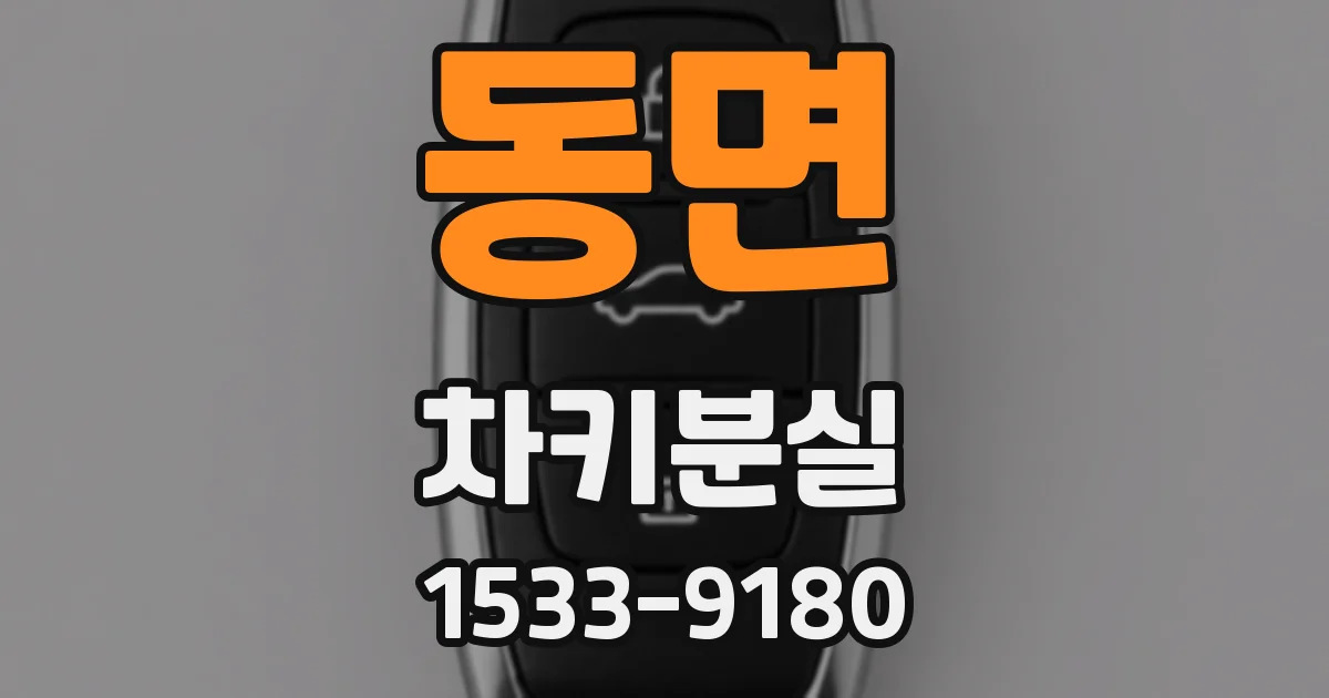 동면 차키분실