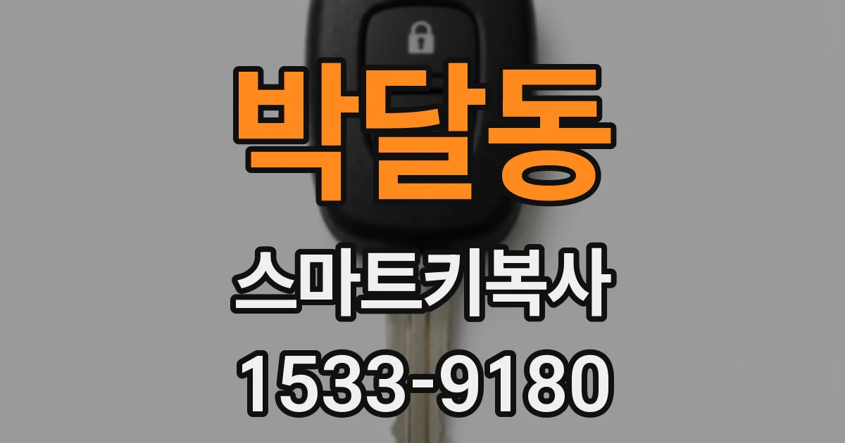 박달동 스마트키복사