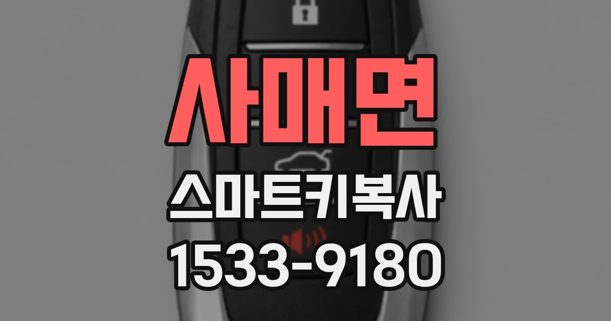 사매면 스마트키복사