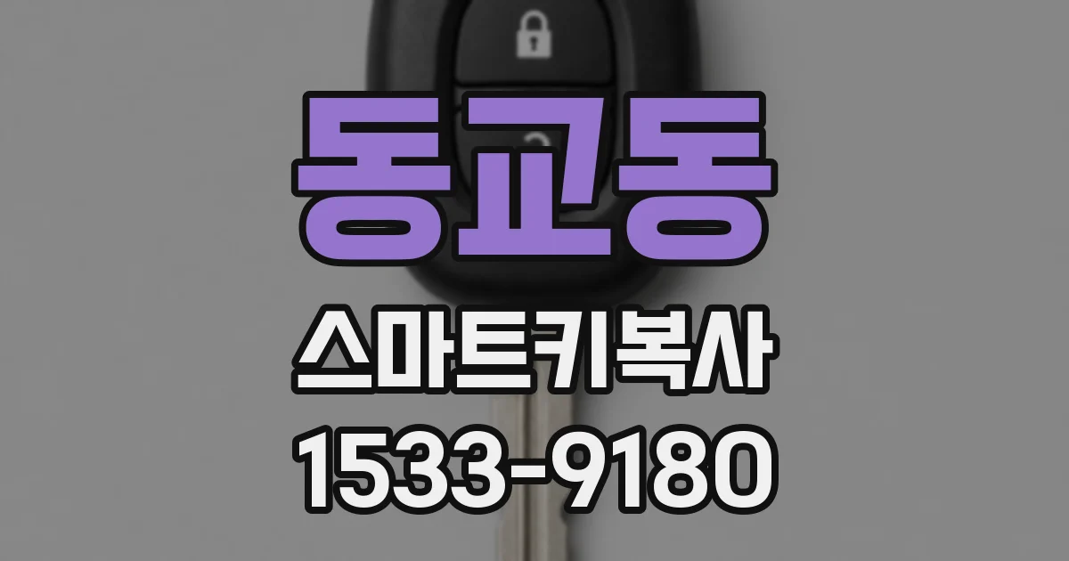 동교동 스마트키복사