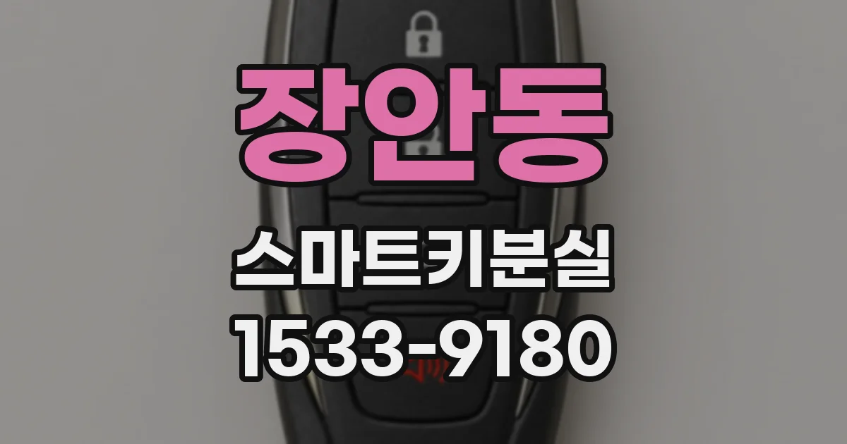 장안동 스마트키분실