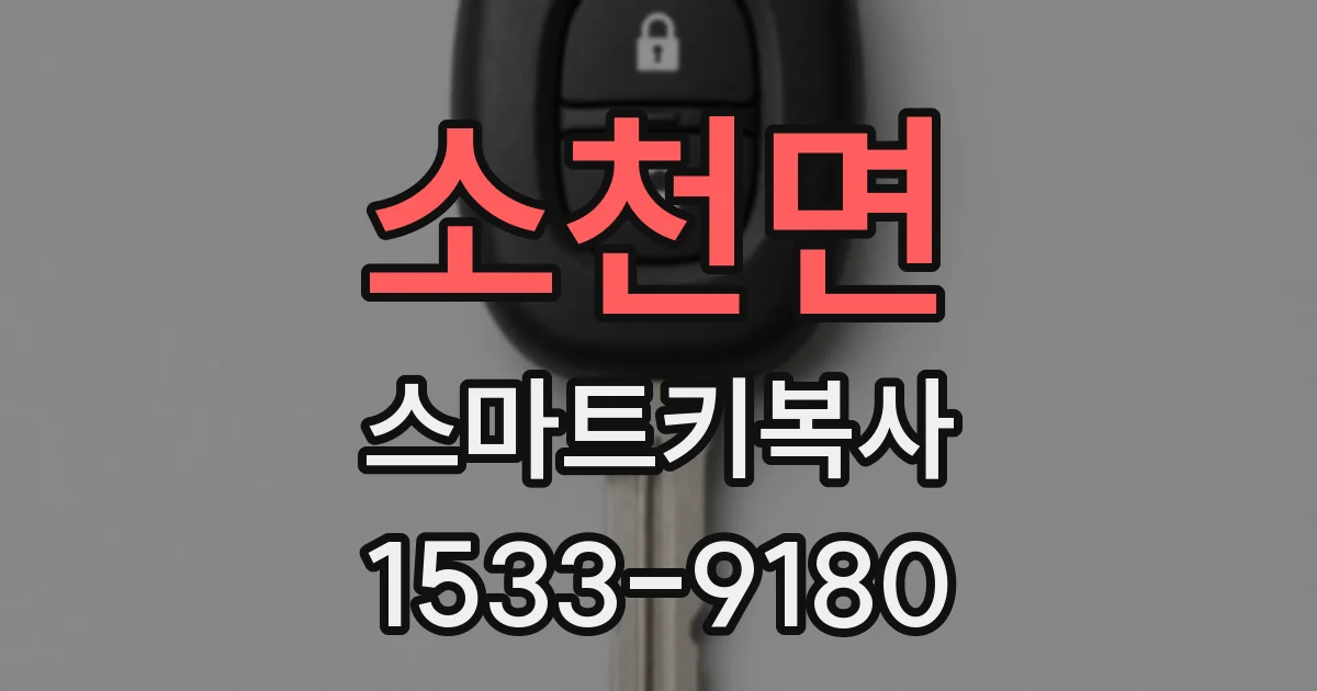 소천면 스마트키복사