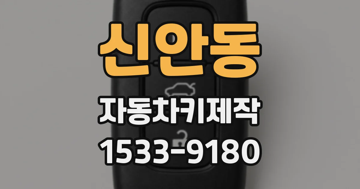 신안동 자동차키제작
