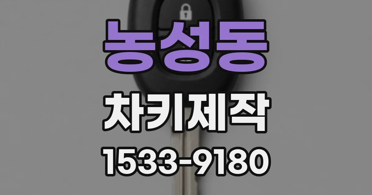 농성동 차키제작