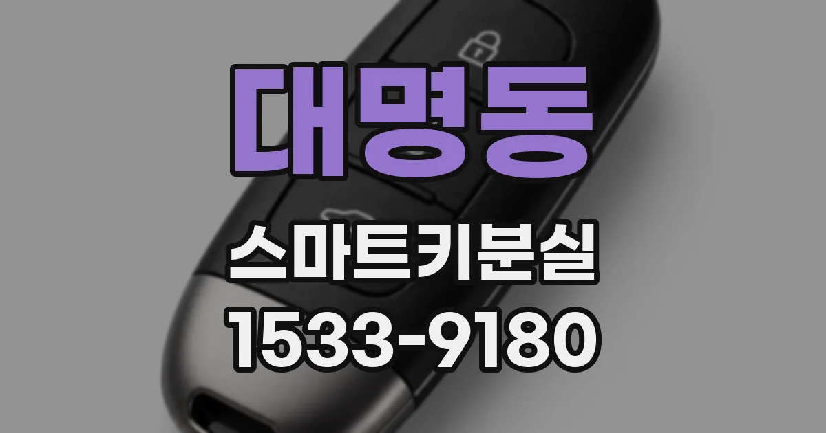 대명동 스마트키분실